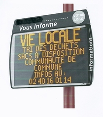 "Actu de quartier 2.0 "  Panneau numérique d'actualités des acteurs du quartier,destinées aux habitants des Hauts de St.Aubin