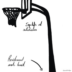 Un panneau de basket au Parc du Pin