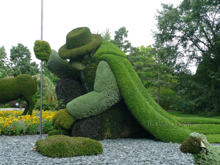 Sculpture végétale au parc de la Garenne
