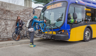 Avoir la possibilité de mettre des vélos à l'avant des bus